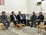 دیدار مسئولان بنیاد شهید و بانک دی با خانواده معظم شهید «محسن زارع» در یزد  
